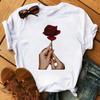 Fashion Flower Graphic Women Printed Tshirt New  Tshirt Graphic Tee Cute Women T-shirt Female Tee Shirt 90s Girls Tee Tshirt