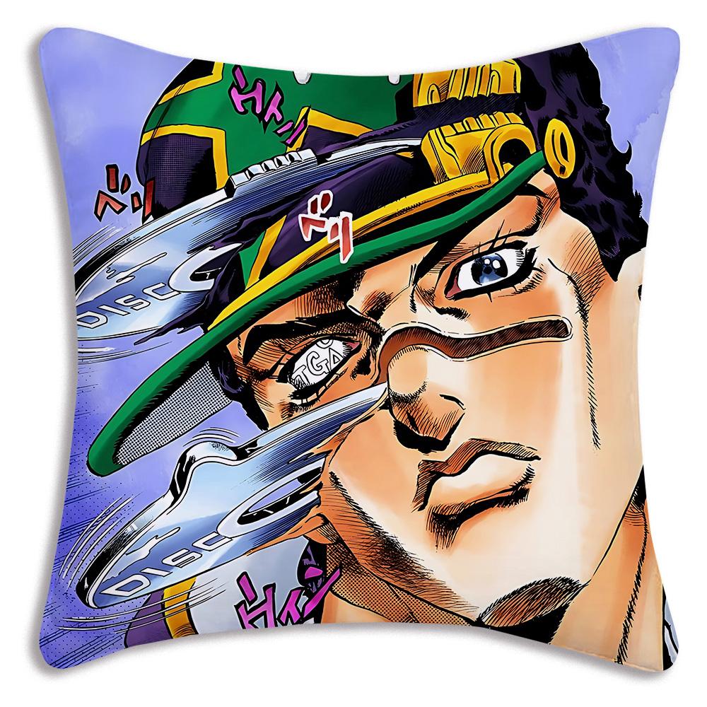 Милые наволочки JoJo's Bizarre A-Adventure Мультяшные Декоративные для Дивана Дома Двусторонняя Печать Короткий Плюш Милая Наволочка