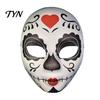 Haunted House Cosplay Accessories Day of The Dead Skull Masque, Halloween Sugar Full Face Unique Photo Prop for Parties Masquerade Party