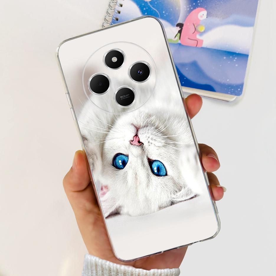 For Xiaomi Poco C75 Case Cute Cat Butterfly Painted Cover Soft Silicone Phone Case For Xiaomi Poco C75 C 75 PocoC75 Fundas Coque