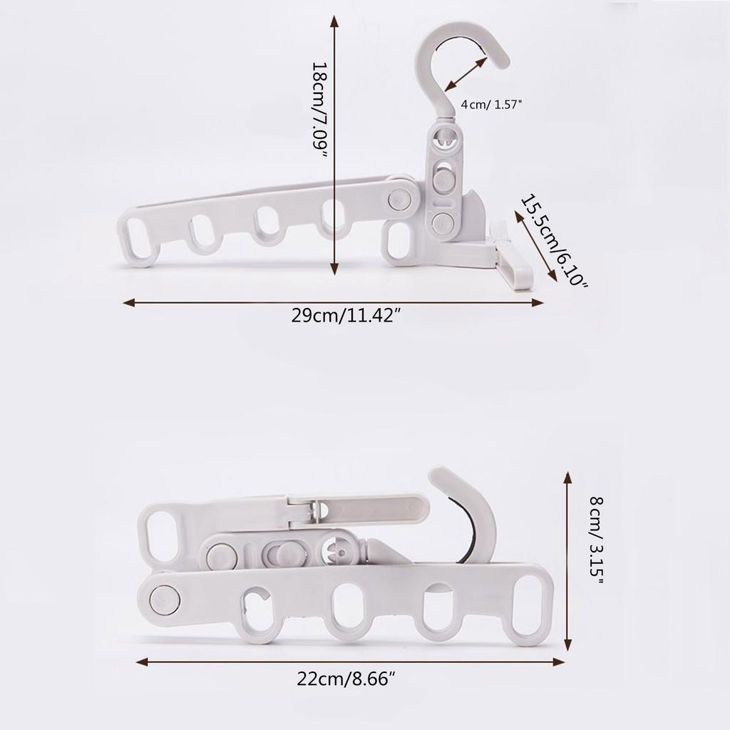 Folding Clothes Rack Portable Drying Holder for Tourist Hotels Necessary Clothes Drying Artifact for Business Trips