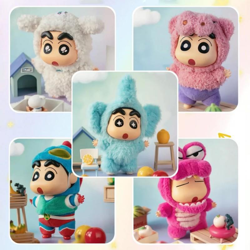 В наличии !!TOPTOY CrayonShin-Chan Blind Box Серия Костюмированная вечеринка Виниловая кукла Фигурка Коробка-сюрприз Коллекция Каваи Модель Игрушка Подарок