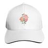 Floral Background Baseball Cap Curved Brim Classic Fit Low Profile Unstructured Unisex For Men Women