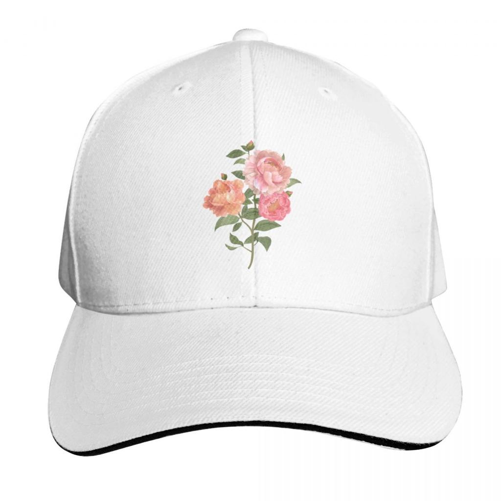 Floral Background Baseball Cap Curved Brim Classic Fit Low Profile Unstructured Unisex For Men Women