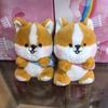 Lovely Corgi Dog Plush Toy Keychain Bag Bright Yellow Cartoon Doll Gift For All Ages