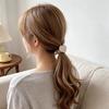 Soft High Elastic Hair Ropes Cute Solid Color Rubber Bands No Slip Ponytail Holders for Women Girls Thick Hair