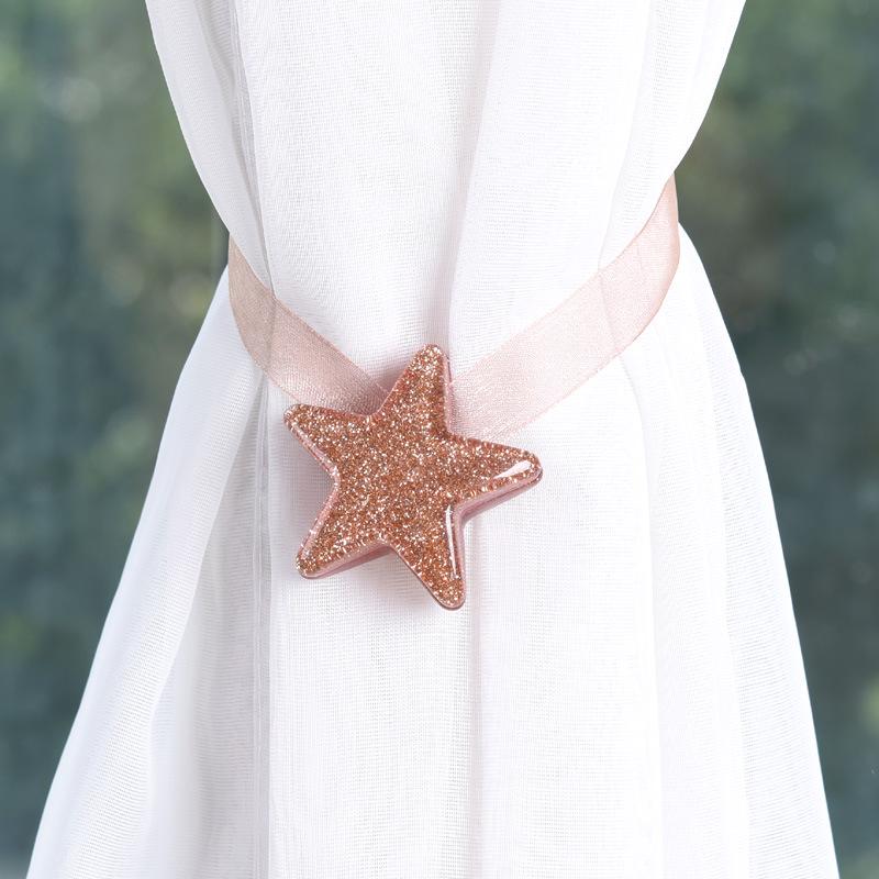 Magnetic Curtain Tiebacks, No-install Magnetic Curtain Ribbon, Curtain Hooks