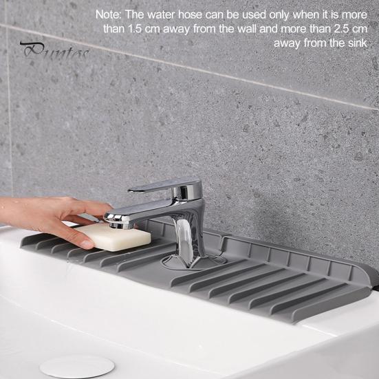 Многофункциональный силиконовый кухонный сливной коврик, брызгозащищенный сливной коврик для крана, противоскользящий складной защитный коврик для раковины