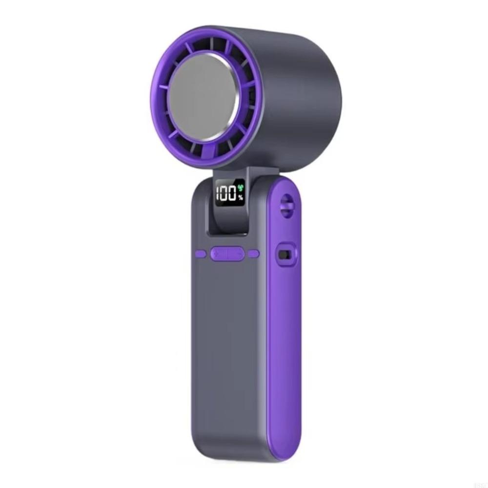LED Display Portable Fan Powerful Handheld Electric Fan Turbo Quiet Fan Home Use