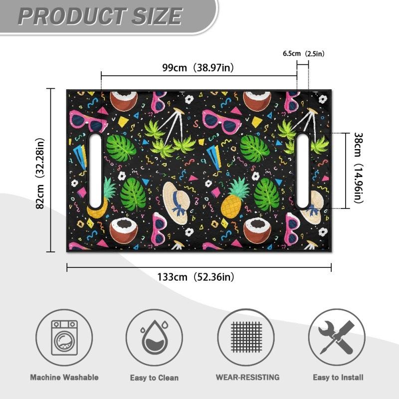 International Station Golf Cart Seat Cover Golf Cart Seat Easy Cleaning Dust-Proof Printed Towel Blanket Seat Cushion