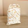 Portable Food Grade Cotton Bread Bags Reusable Homemade Loaf Bag Kitchen Storage Bread Large Washable Storage Bag Food Organizer