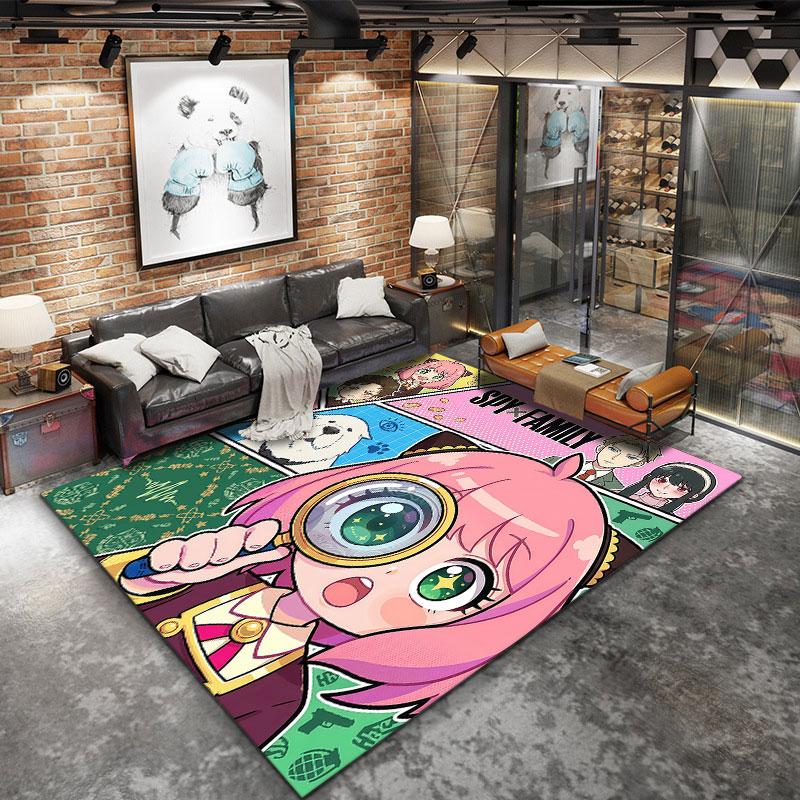 Spy Family Carpet Rug For Living Room Bedroom Home Sofa Decoration Kids Play Nonslip Floor Mat