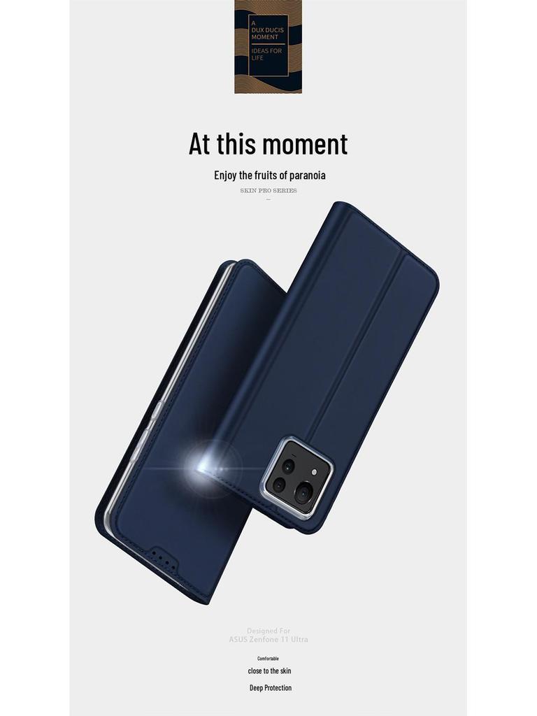DUX Кожаный чехол-книжка для ASUS Zenfone12 Ultra - Защитная крышка с полным покрытием