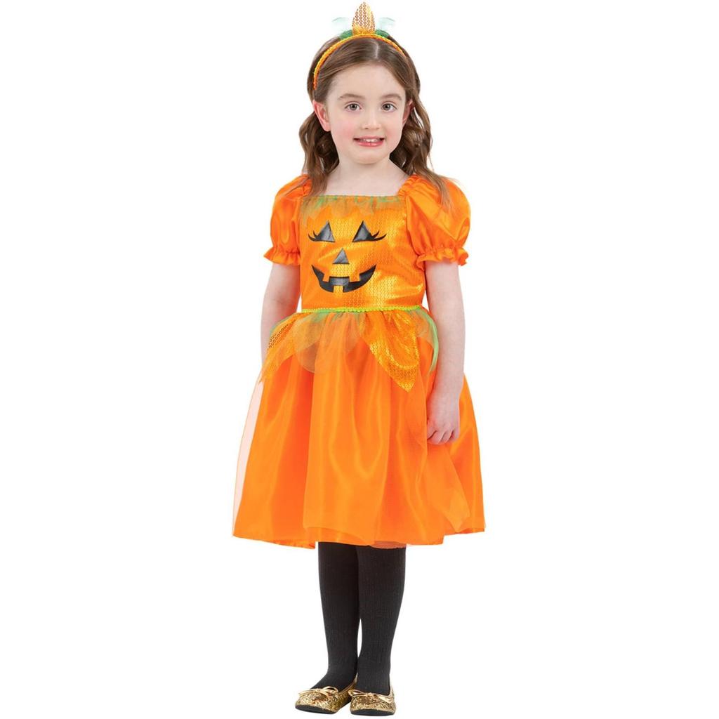 Smiffys Girls Pumpkin Halloween Costume Set