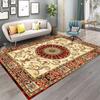 European Retro Floral Large Carpet for Living Room Luxury Decoration Rug Non-slip Bedroom Cloakroom Washable Soft Mat