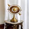 25.4 Cm Brass Armillary Sphere Ring For Tabletop Decor, Nautical Zodiac Sign Armillary Gift For Anniversary, Orrery For Desk Decoration