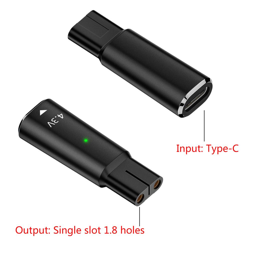 Type C to 2 Pin Powers Adapters USB C Plug to 2 Pin Female Charging Adapters,Connect USB to Shaver Converters