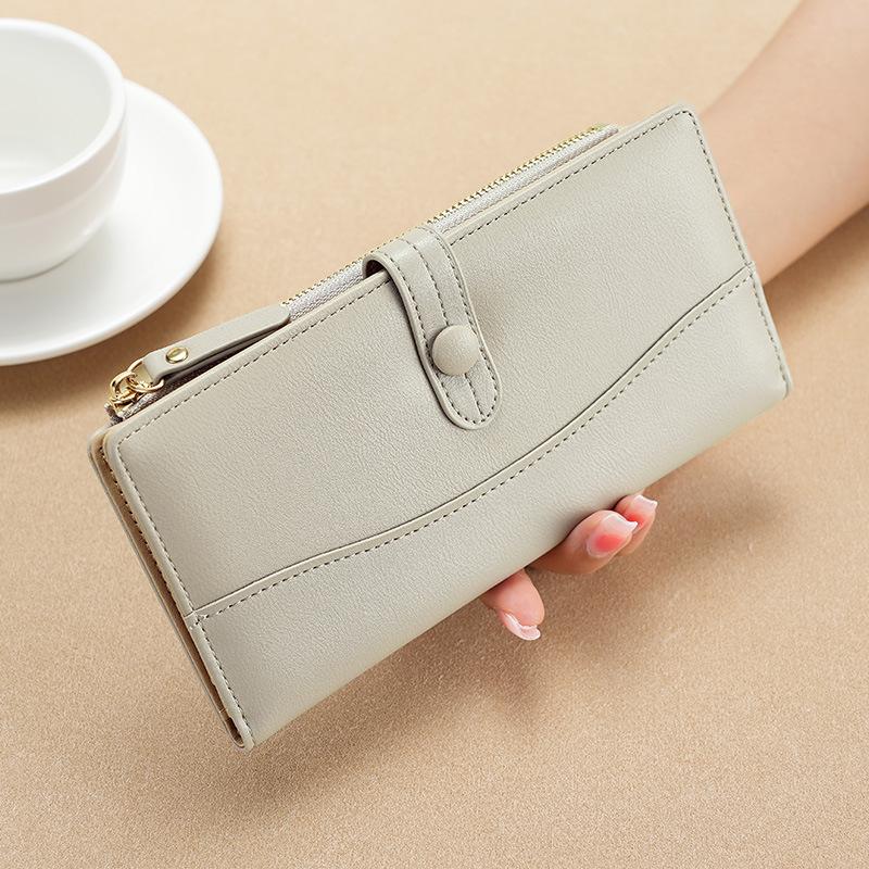 Женский кошелек длинный модный на молнии с несколькими отделениями для монет