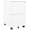 VidaXL Mobile Filing Cabinet White 39x45x67 Cm Steel
