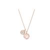 Женское колье Tahlia Double Pink с бриллиантами, покрытие розовым золотом, 5564908