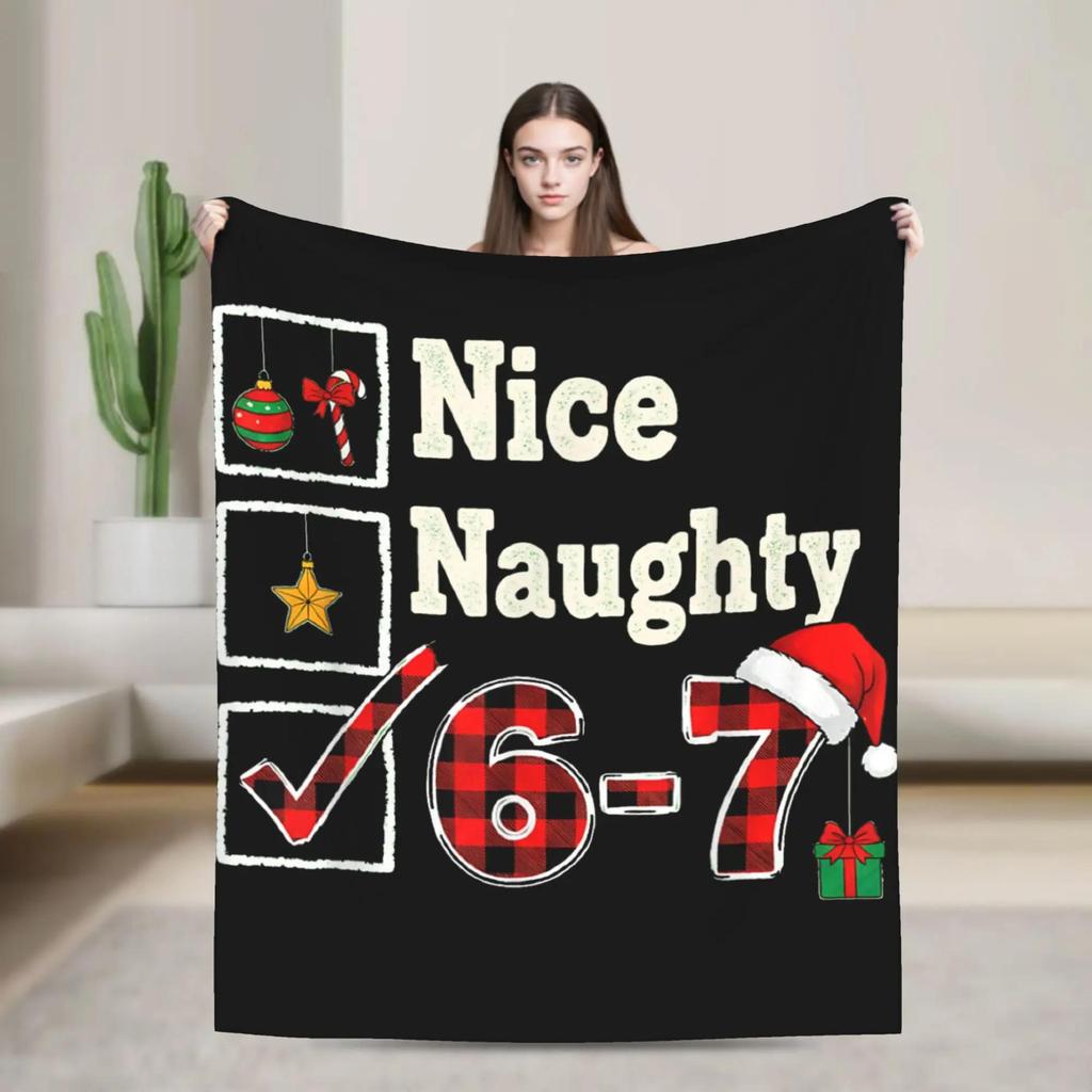 Super Soft Flannel Throw Blanket for Kids and Adults Ice Cream Drip Meme Design Gen Alpha Slang Decorative Bedspread x