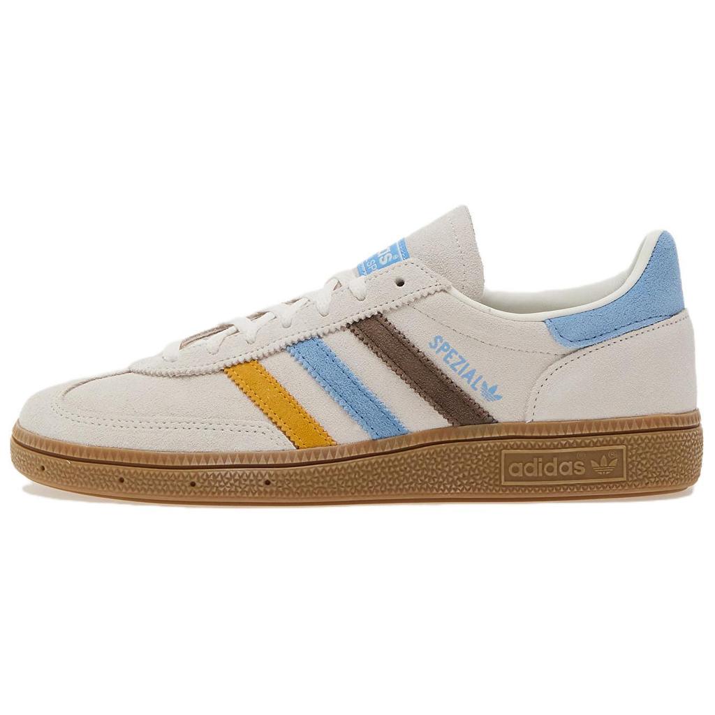 adidas Женские Handball Spezial 'Белый Синий Земляные Слои' (женские размеры) Кроссовки для скейтборда Cloud White / Light Blue / Earth Strata IG1975