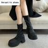 Sexy High Heel Women Ankle Boots Fashion Elegant Back Zippers Shoes Autumn Winter Punk Style Women's Morder Short Booties
