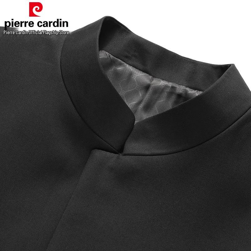 Pierre Cardin Men's Anti-Wrinkle Chinese Style Stand Collar Suit Set