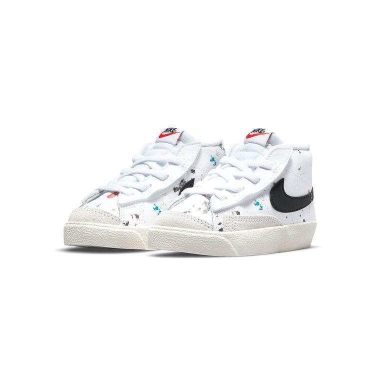 Nike Детские кроссовки Blazer Mid 77 TD Paint Splatter White Sail Black DJ2620-100