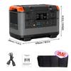 2400W Portable Solar Energy Storage Power Supply 2kWh for Camping, Supports Customization
