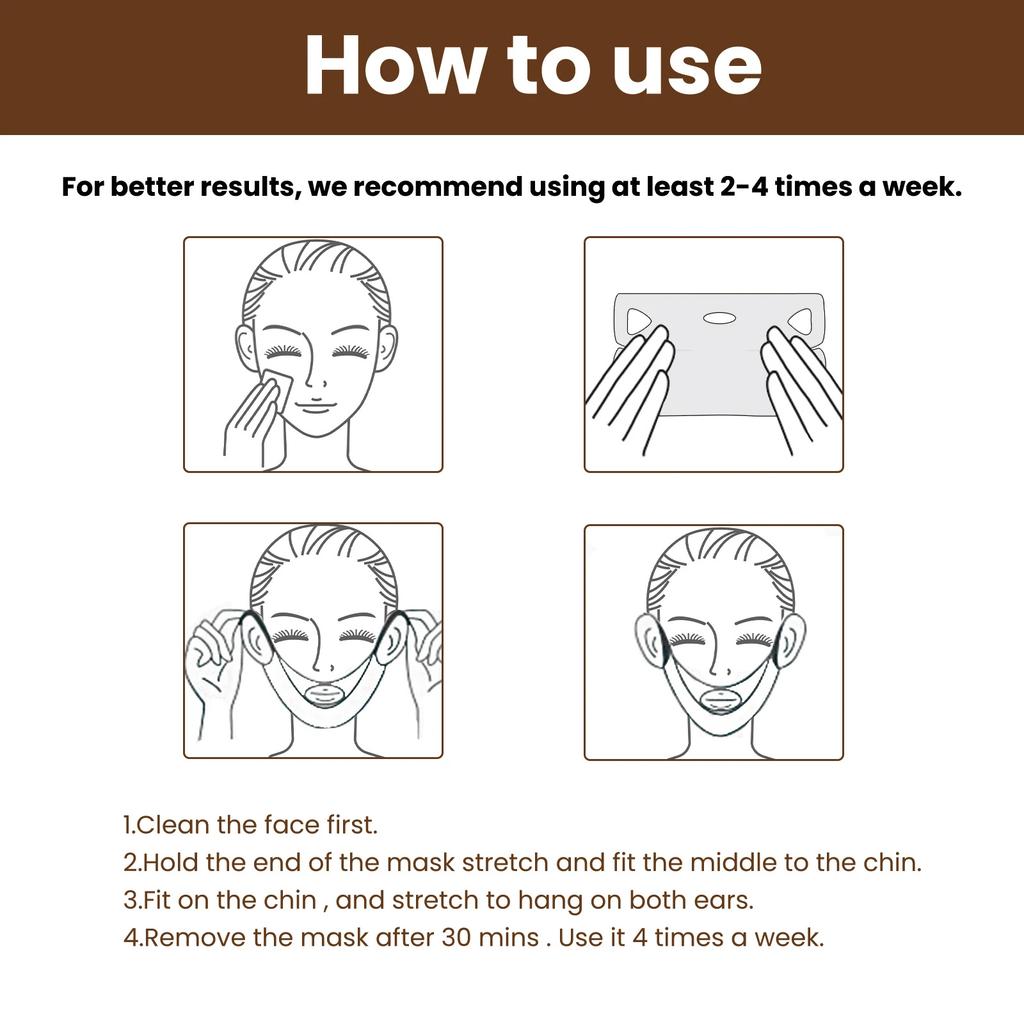 V-образная маска для похудения лица, патч для лифтинга обвисшей кожи лица, маски для глубокого питания, корейские средства для ухода за лицом