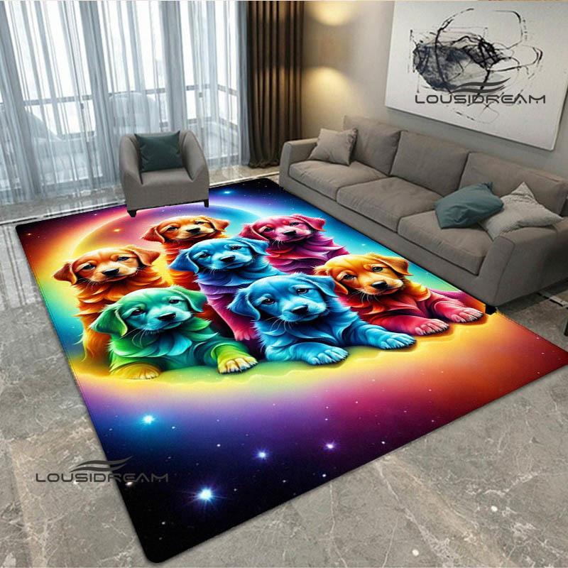 3D Cute dog printed carpet kitchen mats Non -slip carpet outdoor carpets area rug bedroom decor pink room decor birthday gift