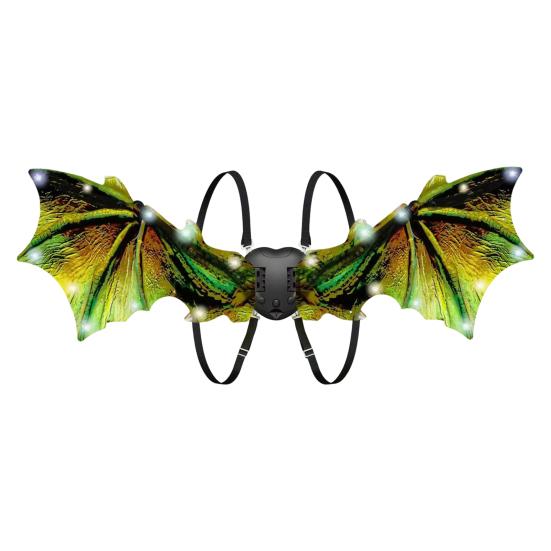 Электрические крылья бабочки, светящиеся крылья принцессы-феи с музыкальным освещением, нарядные крылья ангела, аксессуары для костюма для девочек, домашних животных