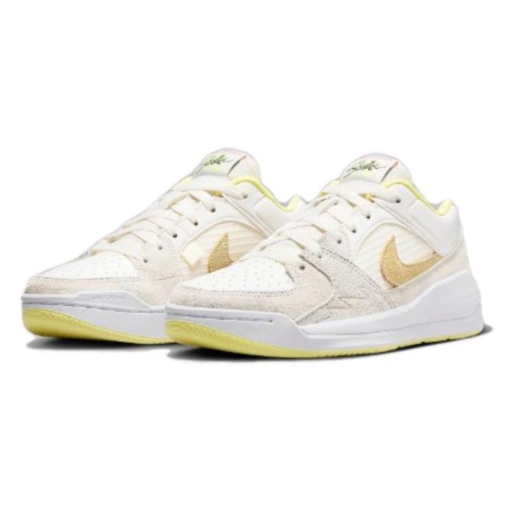 Air Jordan Stadium 90 для школьников 'Sail Light Laser Orange' (унисекс) Парусный / Белый / Лазерный Фуксия / Светло-Лазерный Оранжевый Повседневная Обувь для Детей