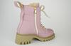 Ботинки кожаные Evromoda 2474 36 Розовые мех