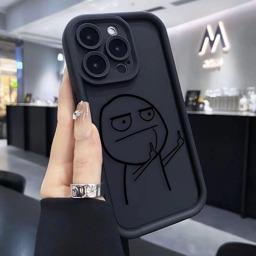 Интересный Чехол для Телефона с Мультяшными Персонажами для iPhone Apple 17 AIR 16 16E 11 12 13 14 15 XR Plus Pro Max Чехол Ударопрочный Чехол