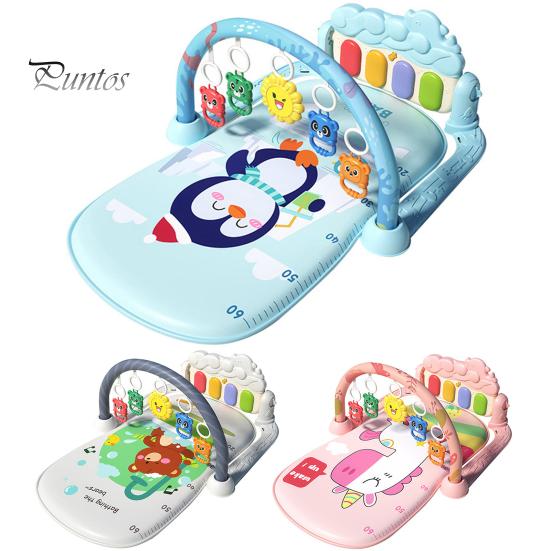 Baby Gym Play Mat And Piano Gym with Tummy Time Mat Interactive Musical Toys Creative Activity Center for Infants Toddlers Sensory Development Motor