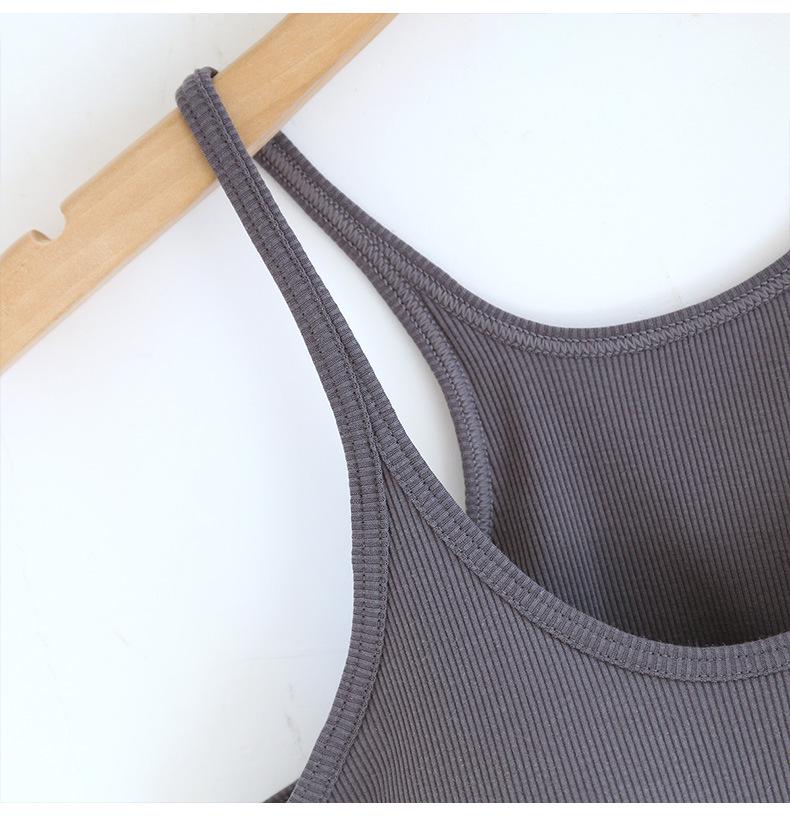 Женская стеганая майка: Бюстгальтер без стали, утягивающий дизайн, красивая спинка