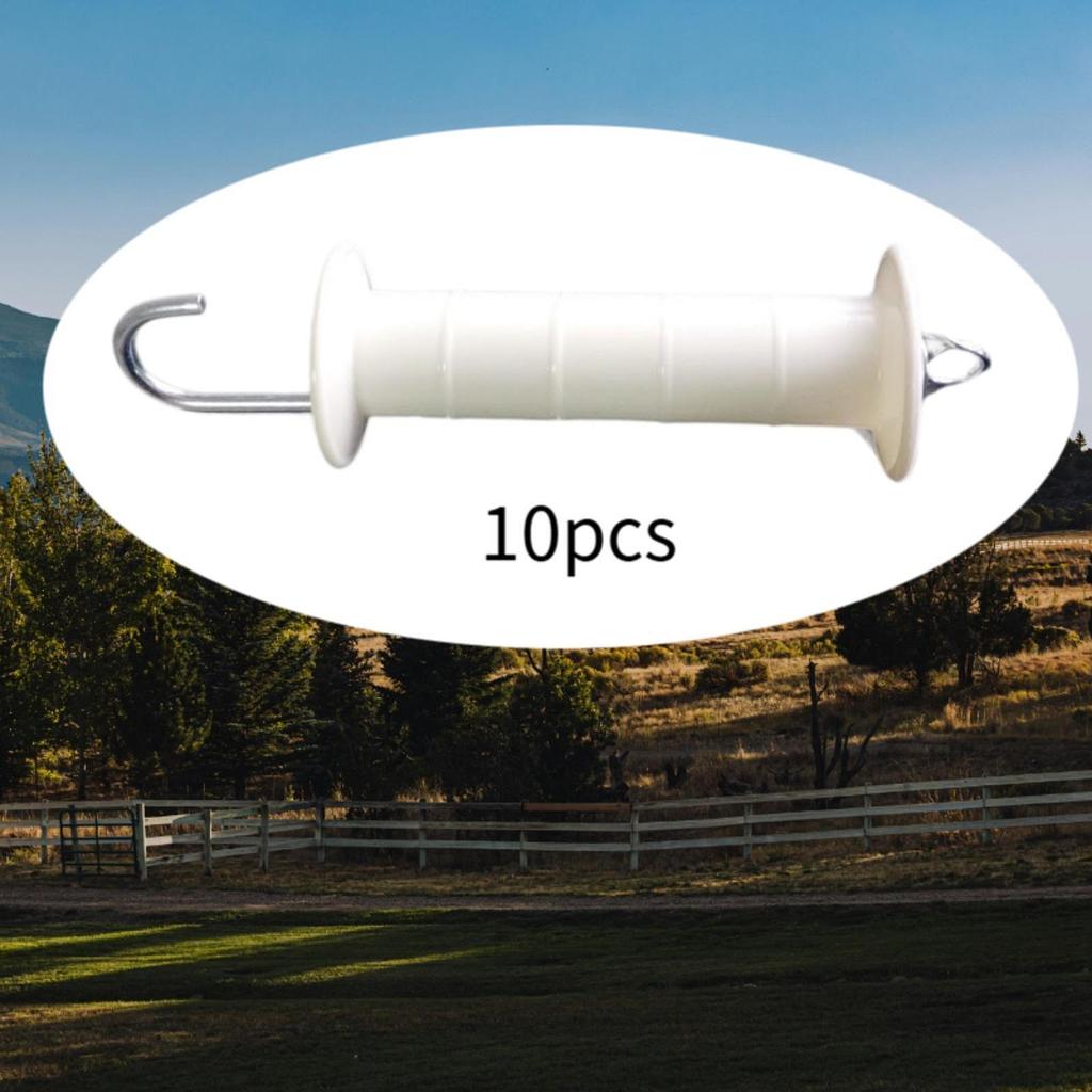 10x электрические ручки для ворот и заборов, аксессуары, удобные, простые в использовании, заменяемые на прочные с пружиной, тяжелые
