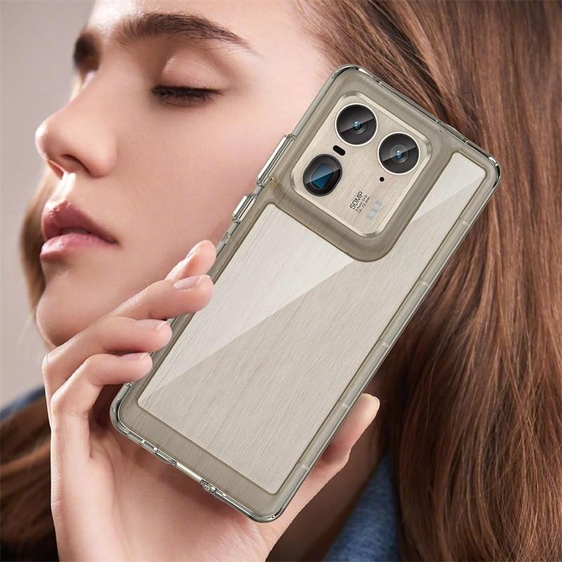 Прозрачный чехол из ПММА для Motorola Edge 50 Moto X50 Ultra 50Ultra X50Ultra, красочная мягкая окантовка, задняя защитная оболочка, твердый чехол