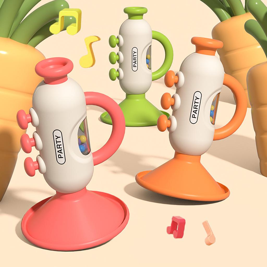 Children's Mini Trumpet Toy, Baby Can Whistle, Instrument, Harmonica Can Play, Puzzle Early Education