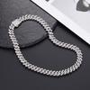 12mm Cuban Chain Rhinestone Hip-Hop Necklace – High-Quality, Versatile Design.