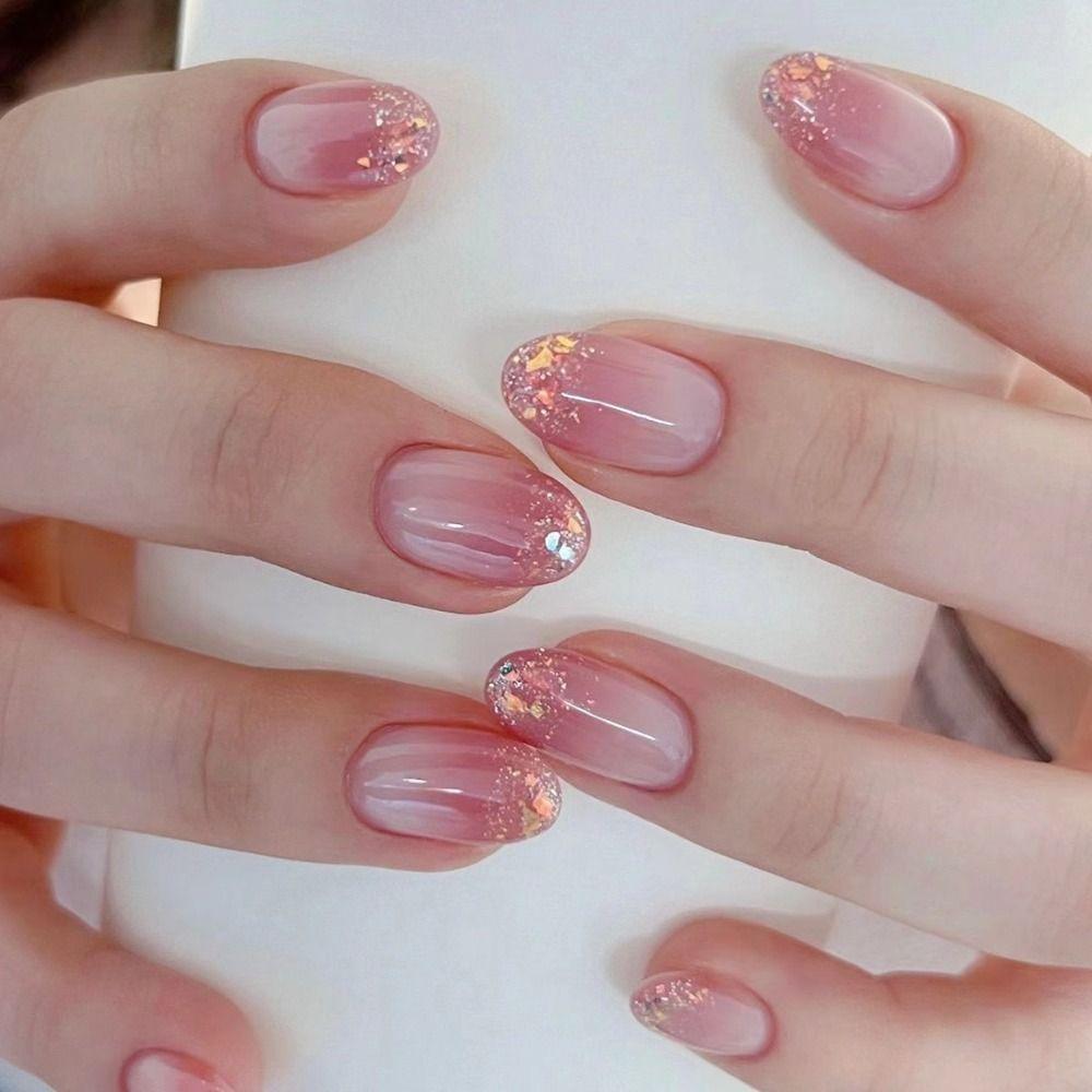 French Fake Nials Bow Tie Pearl Nail Tips Manicure Press on Nails  DIY