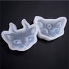 Silicone Mold 2/3-eye Cat Head Jewelry Making DIY Handicraft Mould Epoxy Tool