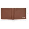 Мужской светло-коричневый кожаный кошелек Oliver Redwood, 6 слотов для карт