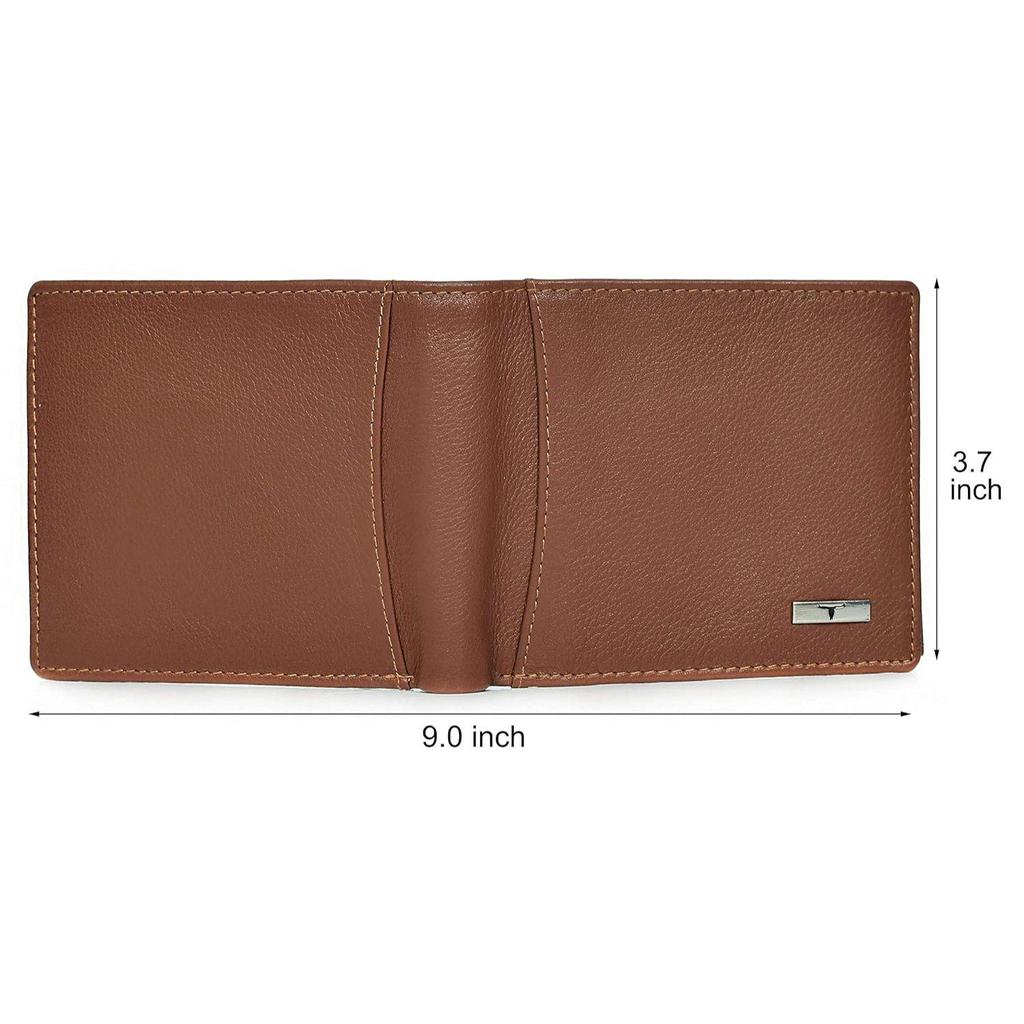 Мужской светло-коричневый кожаный кошелек Oliver Redwood, 6 слотов для карт