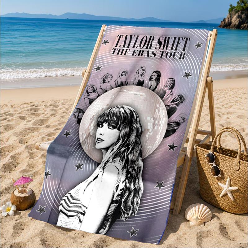 Пляжное полотенце Taylor music, Микрофибровое пляжное полотенце, Идеально для бассейна, пляжа, путешествий, домашнего декора, Подарки для фанатов пляжной вечеринки