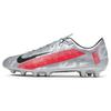 Nike Mercurial Vapor 13 Pro Round Toe Laced HG (Rubber Short Studs) Slip Resistant Durable Soccer Shoes Men Sneaker Silver Pink AT7902-906