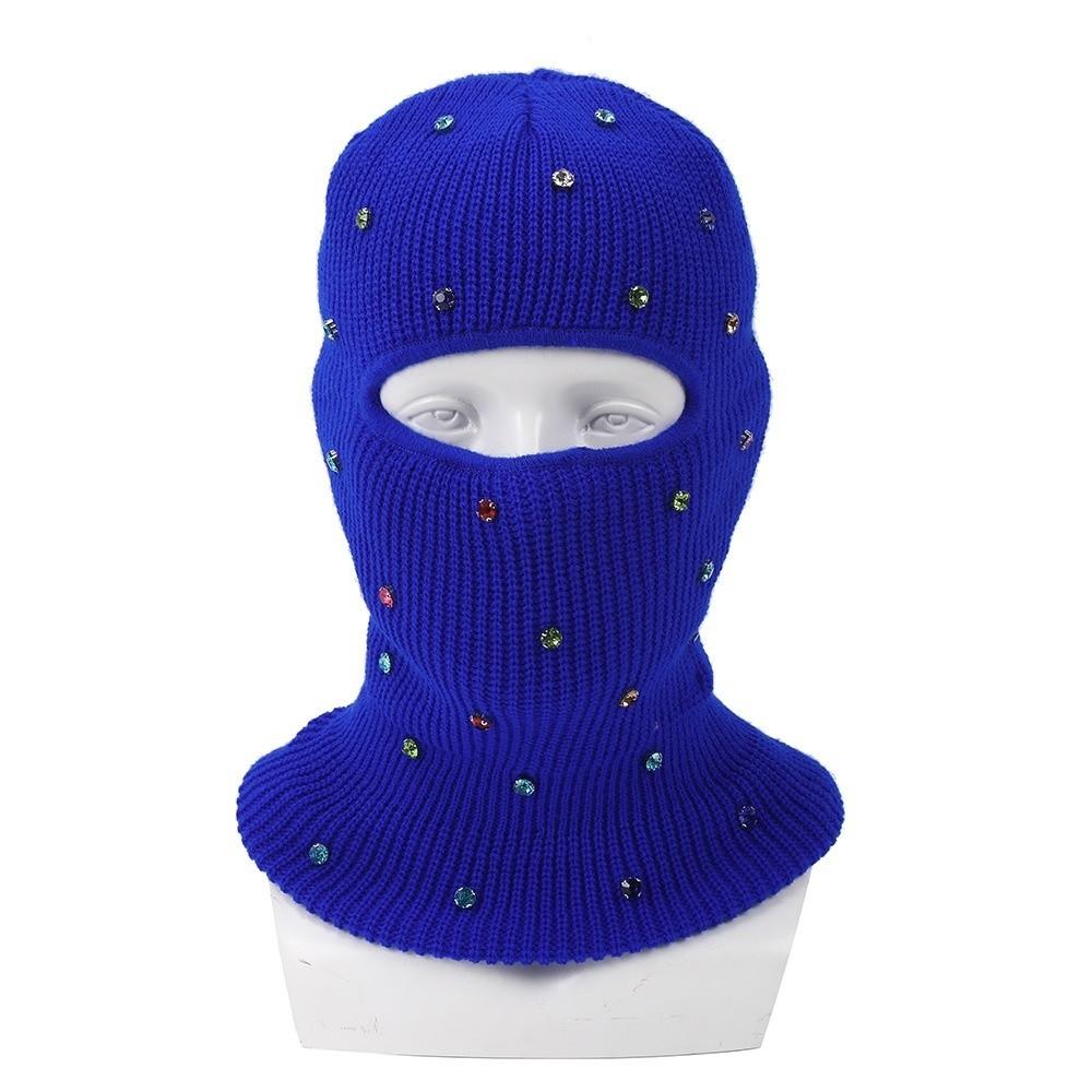 Stretchable Fit Full Face Balaclava Solid Winter Face Cover New Ski Face Cover Outdoor Use
