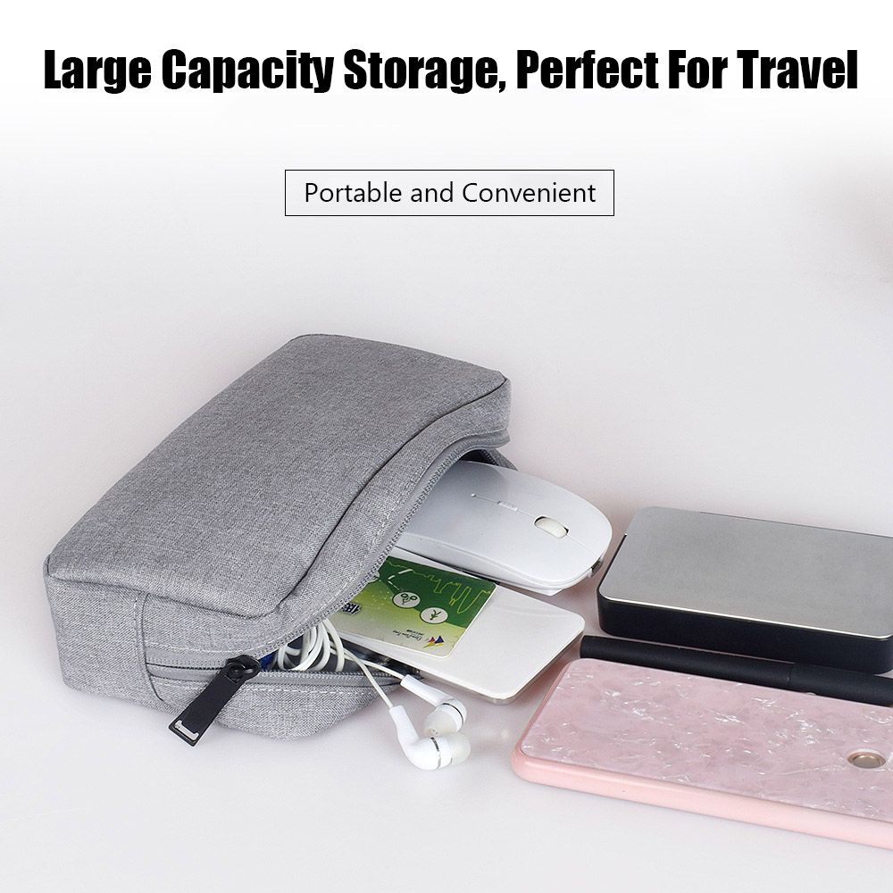 Organizer USB Cable Earphone Storage Bag Gadget Devices Pouch Digital Accessories Makeup Cover